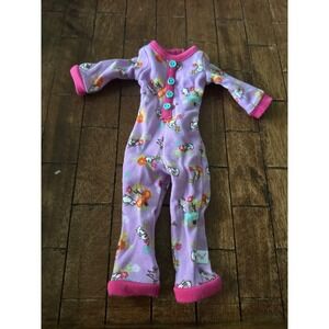 American Girl Wellie Wishers HOP to it  bunny pajamas Doll Clothes Purple